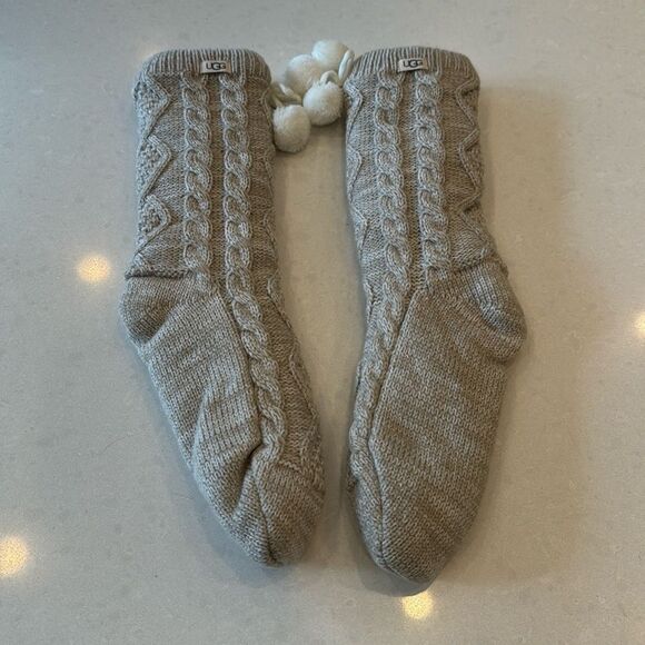 Ugg stocking new with out tag super fun for warmth, style, light brown, gift. - Picture 1 of 5
